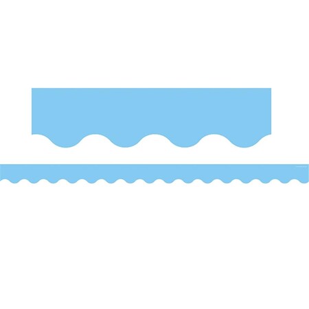 Teacher Created Resources Light Blue Scalloped Border Trim, 6PK TCR8776-6